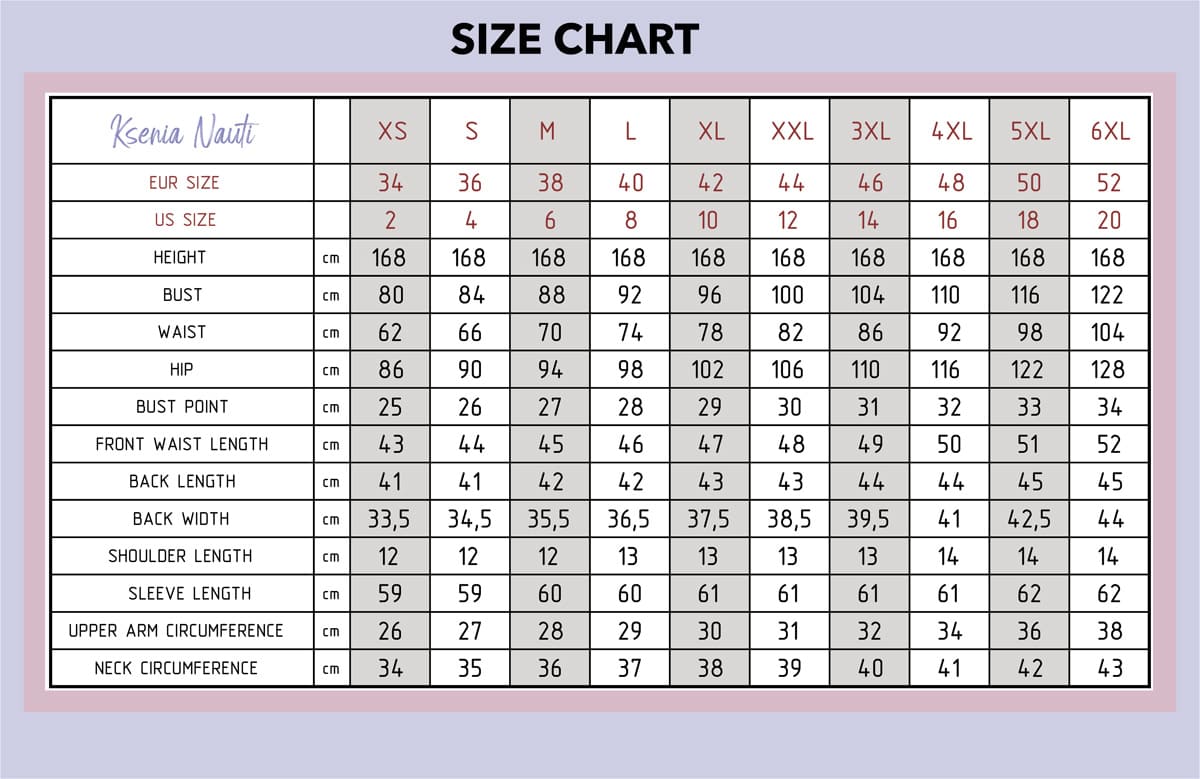 SIZECHART